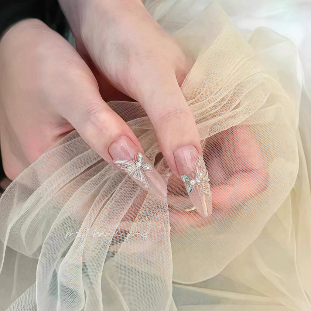 Butterfly Fairy Nude Press on nails