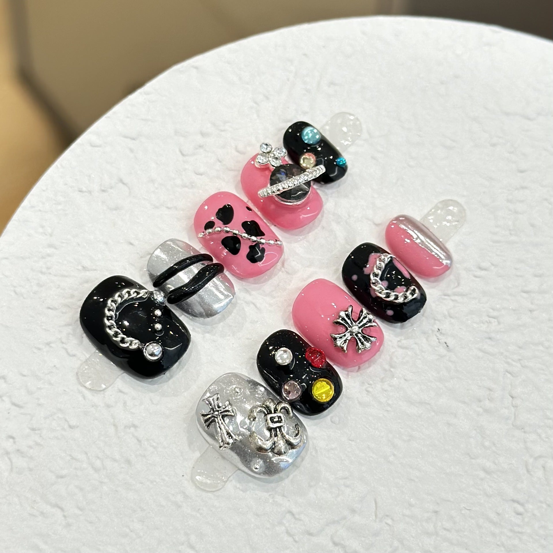 Pink Orbit Short Square