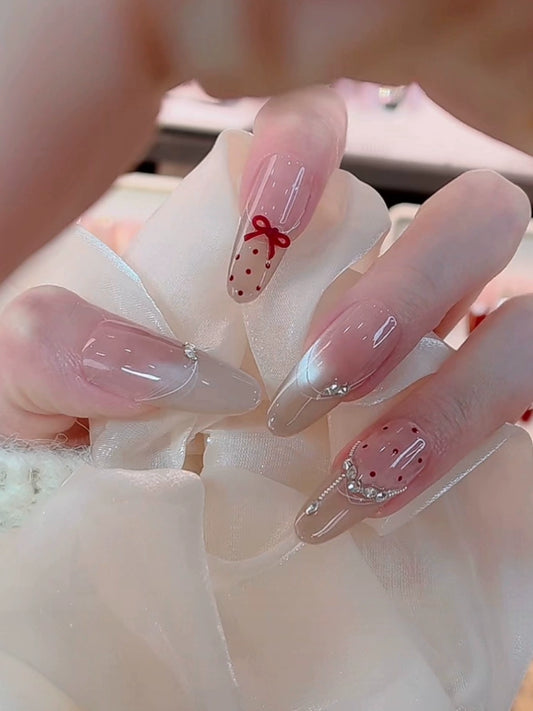 Summer Red Ribbon Kitsch Nude