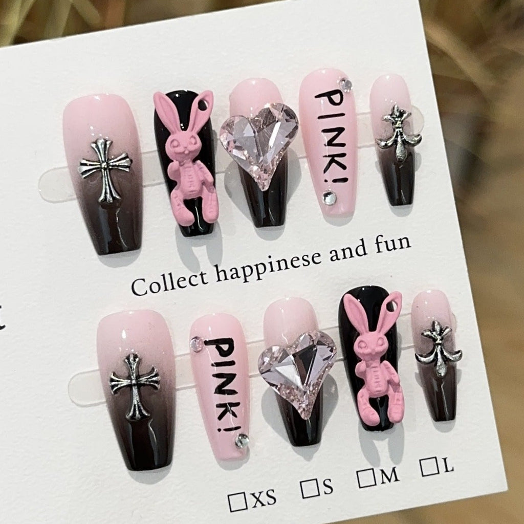 Pink Bunny Medium Coffin