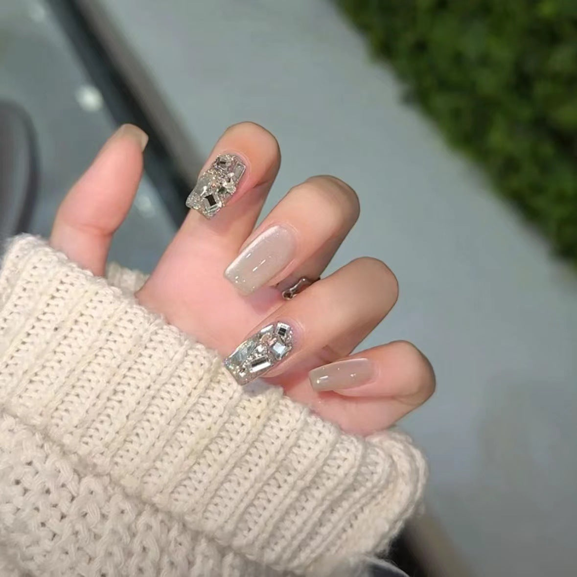 Diamond Accent Medium Squoval