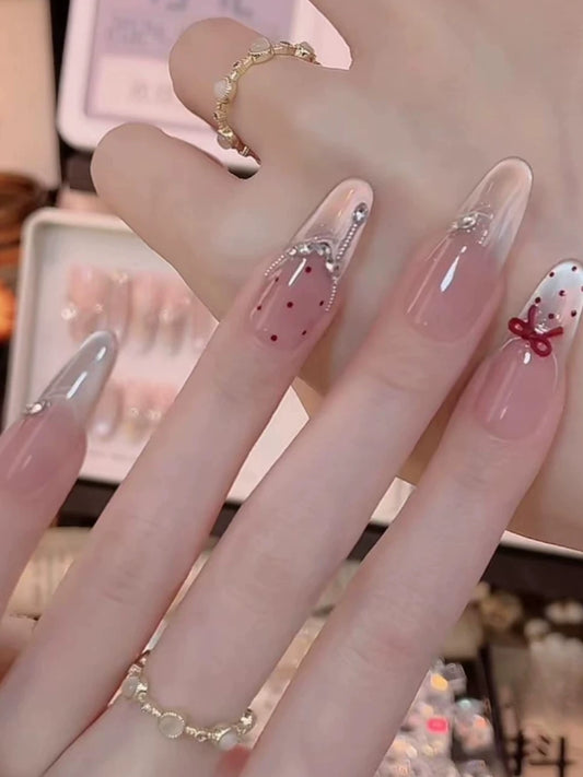 Summer Red Ribbon Kitsch Nude