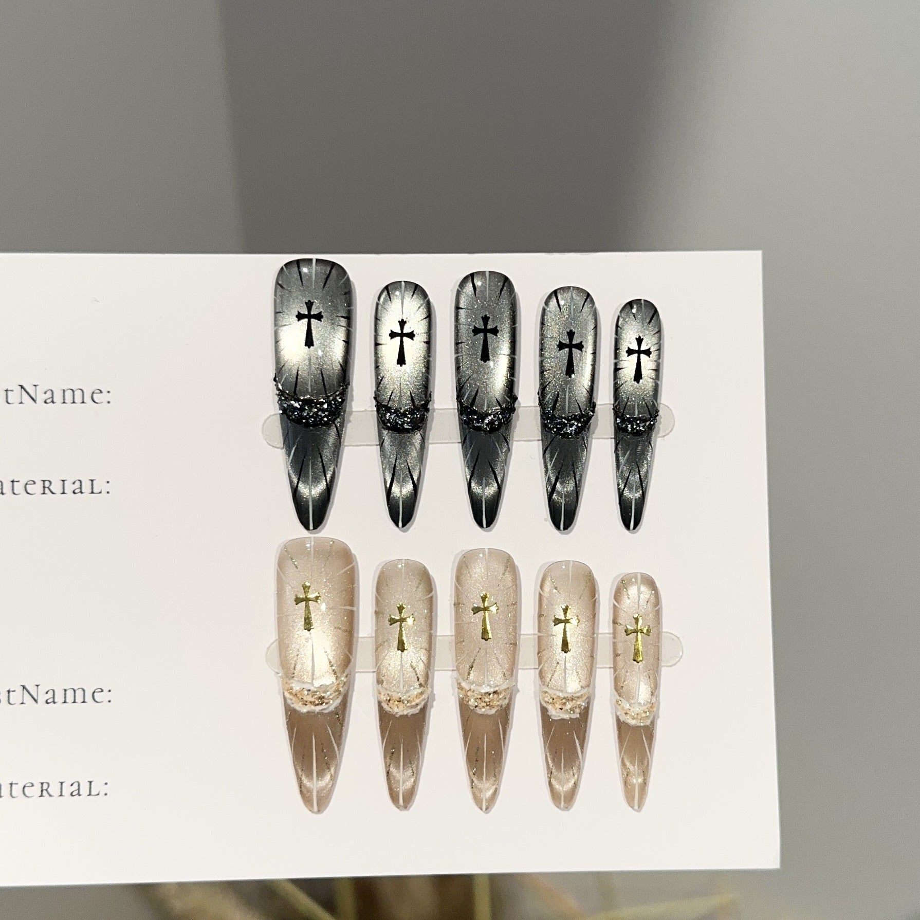 Dark Ballet Long Stiletto nails