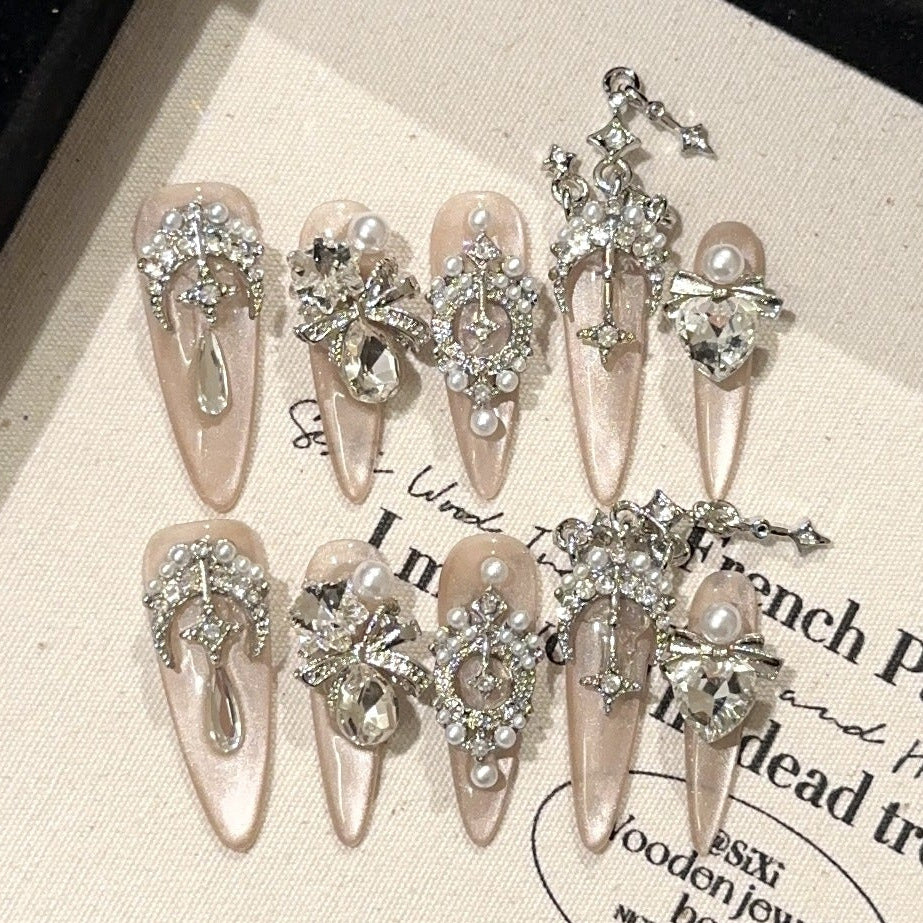 Vintage Rose Cat-eye Medium Almond