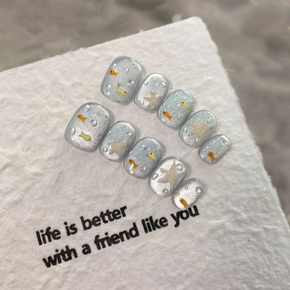 Small Fish Bubble Press on nail