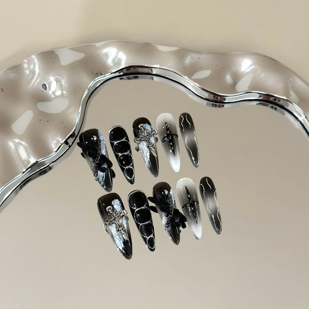 Dark Angelic Aura Long Stiletto