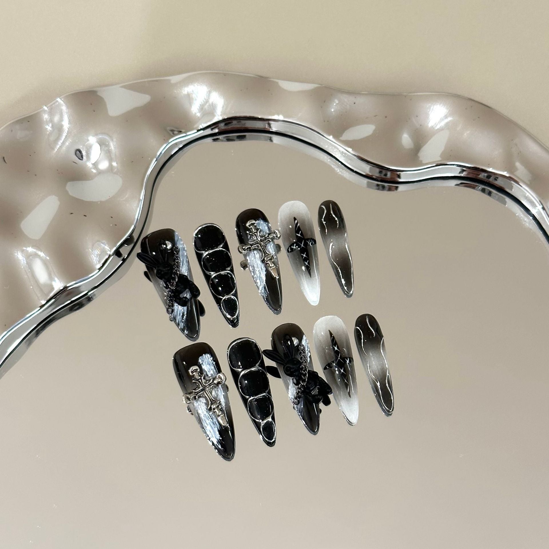 Dark Angelic Aura Long Stiletto