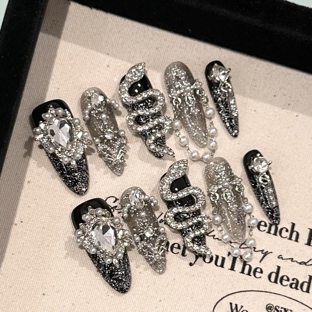 Silver Serpent Long Stiletto