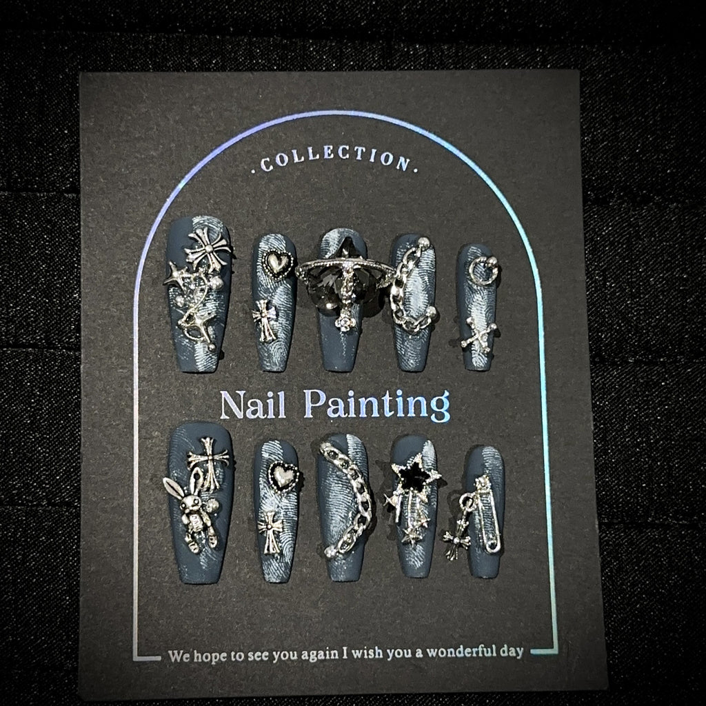Denim Coquette Medium Coffin