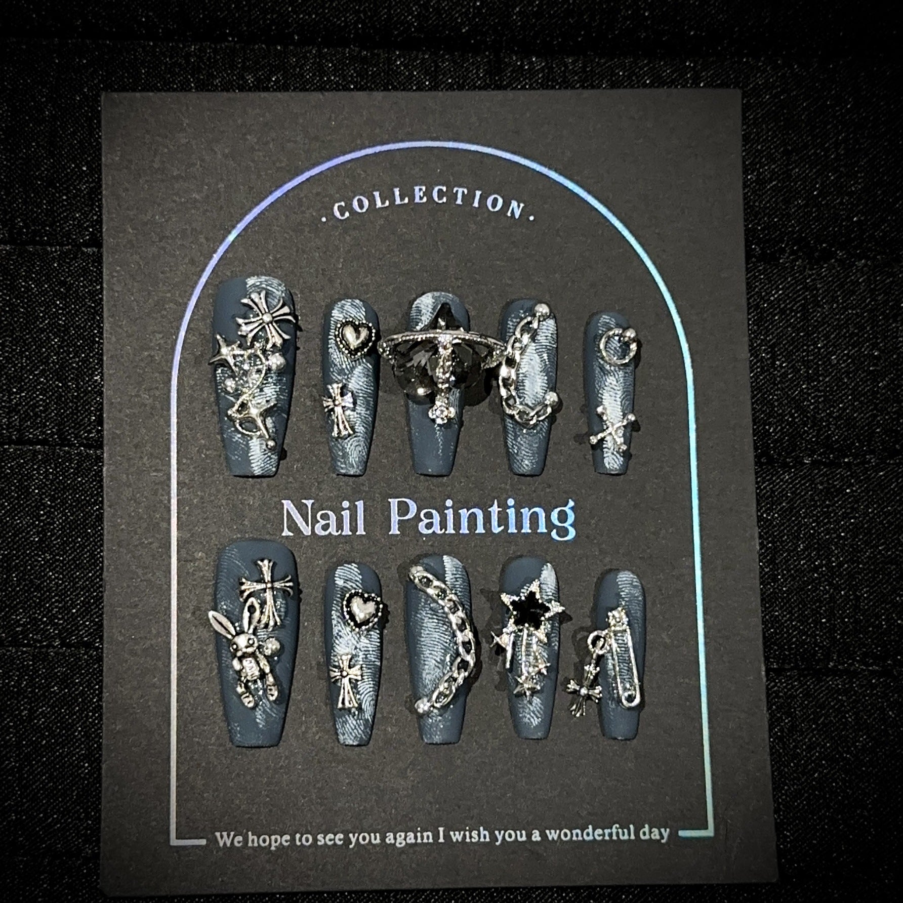 Denim Coquette Medium Coffin