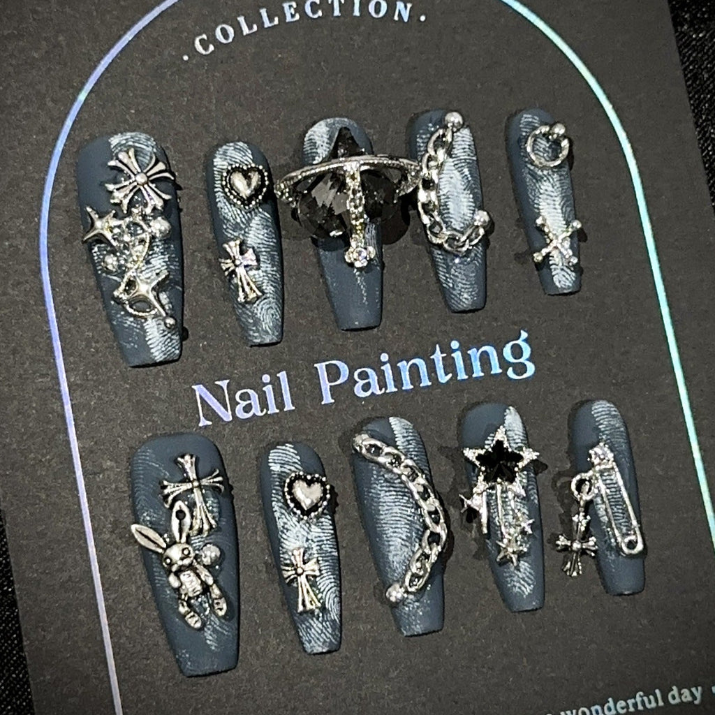 Denim Coquette Medium Coffin