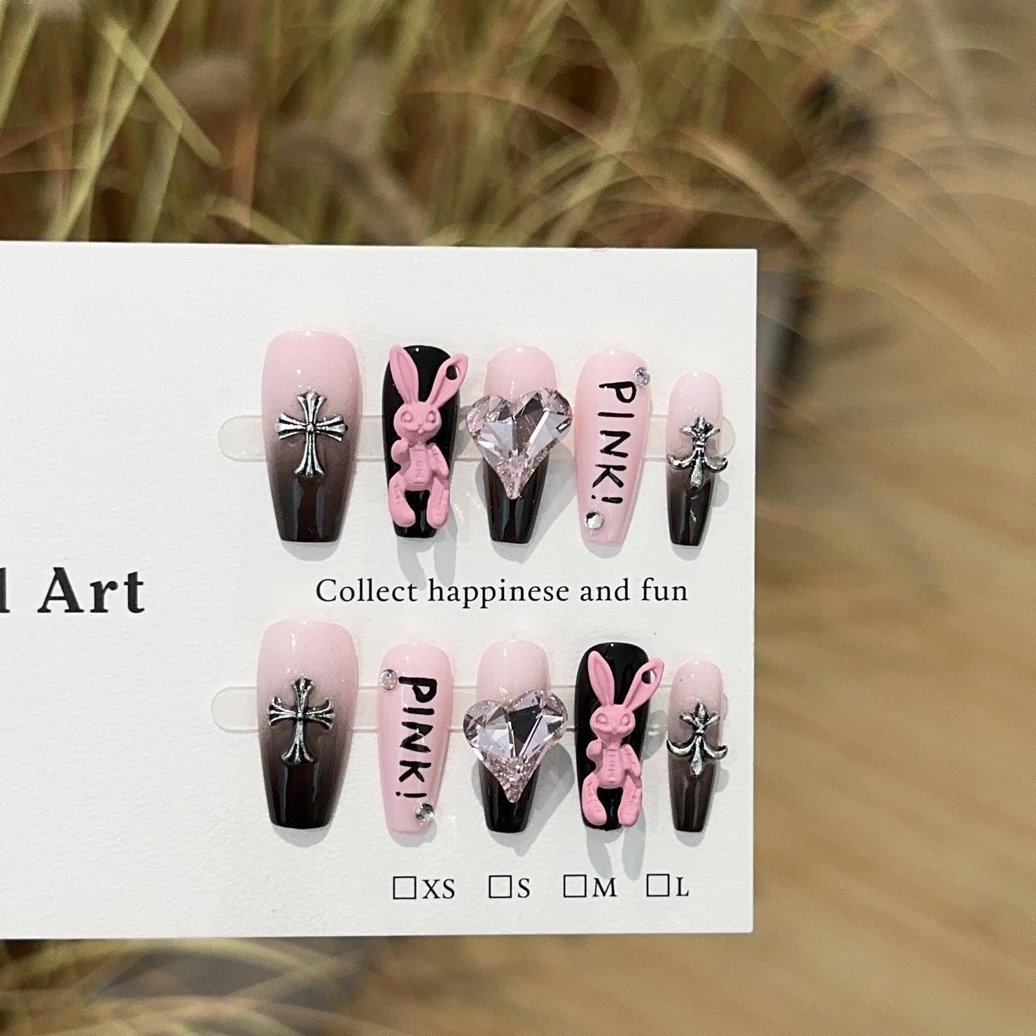 Pink Bunny Medium Coffin