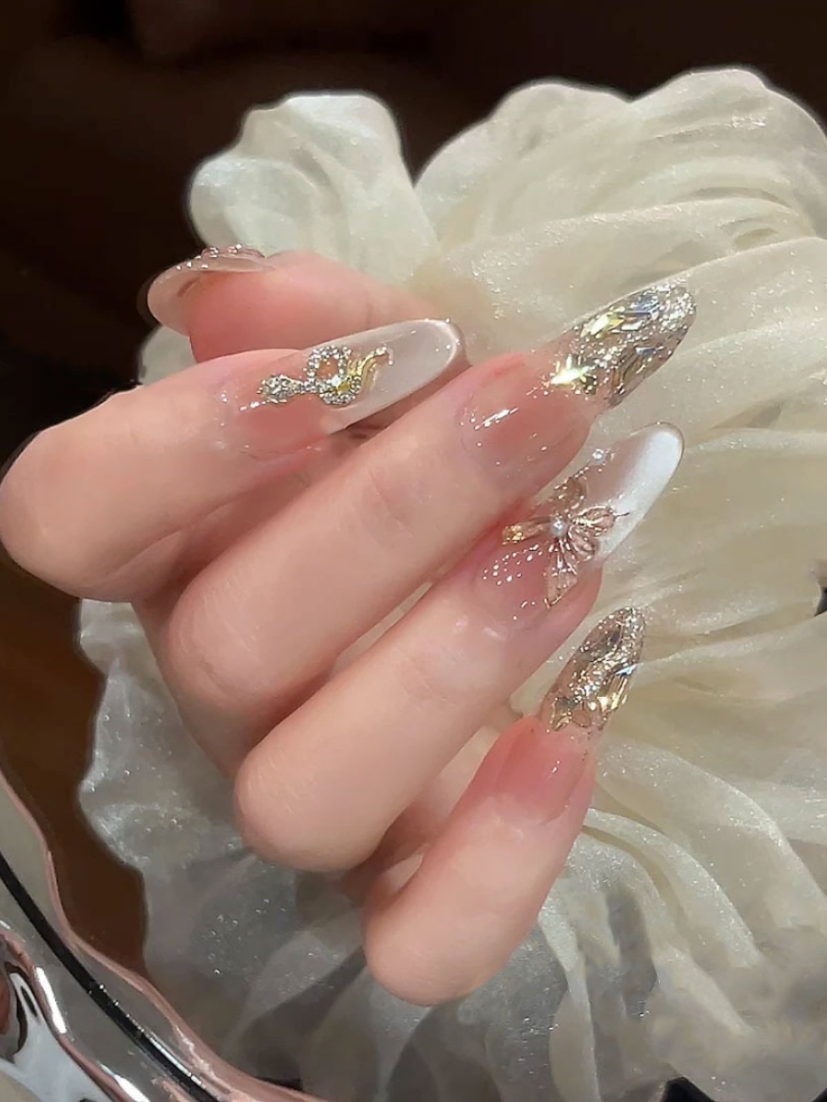 Luxury Golden Wedding Press on nails