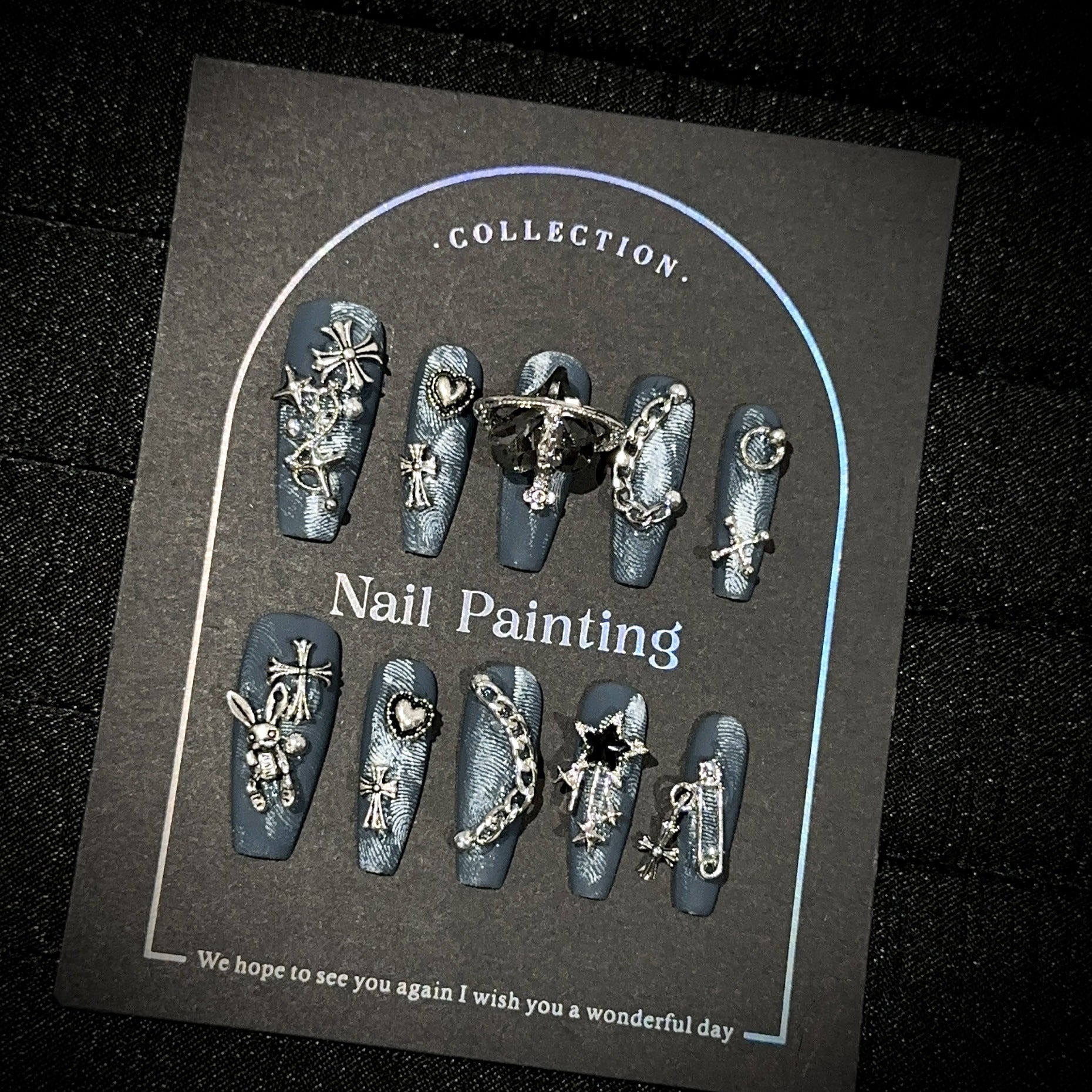 Denim Coquette Medium Coffin